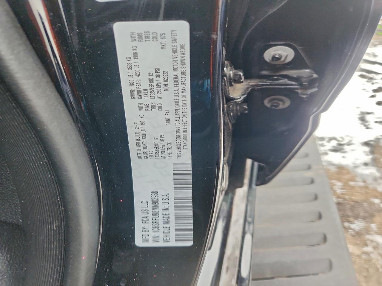 2021 RAM 1500
