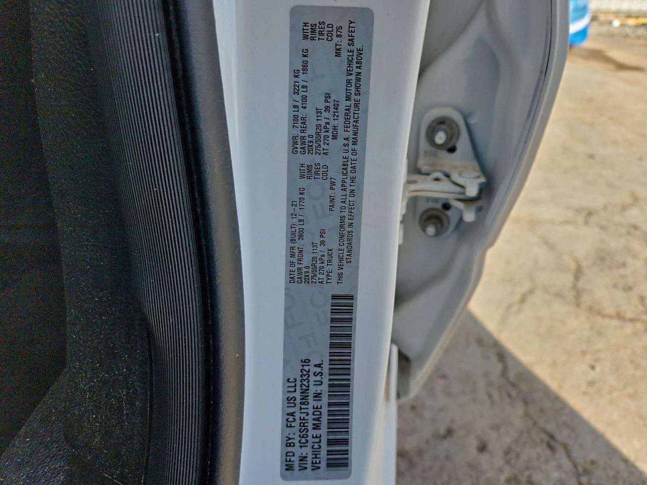 2022 RAM 1500
