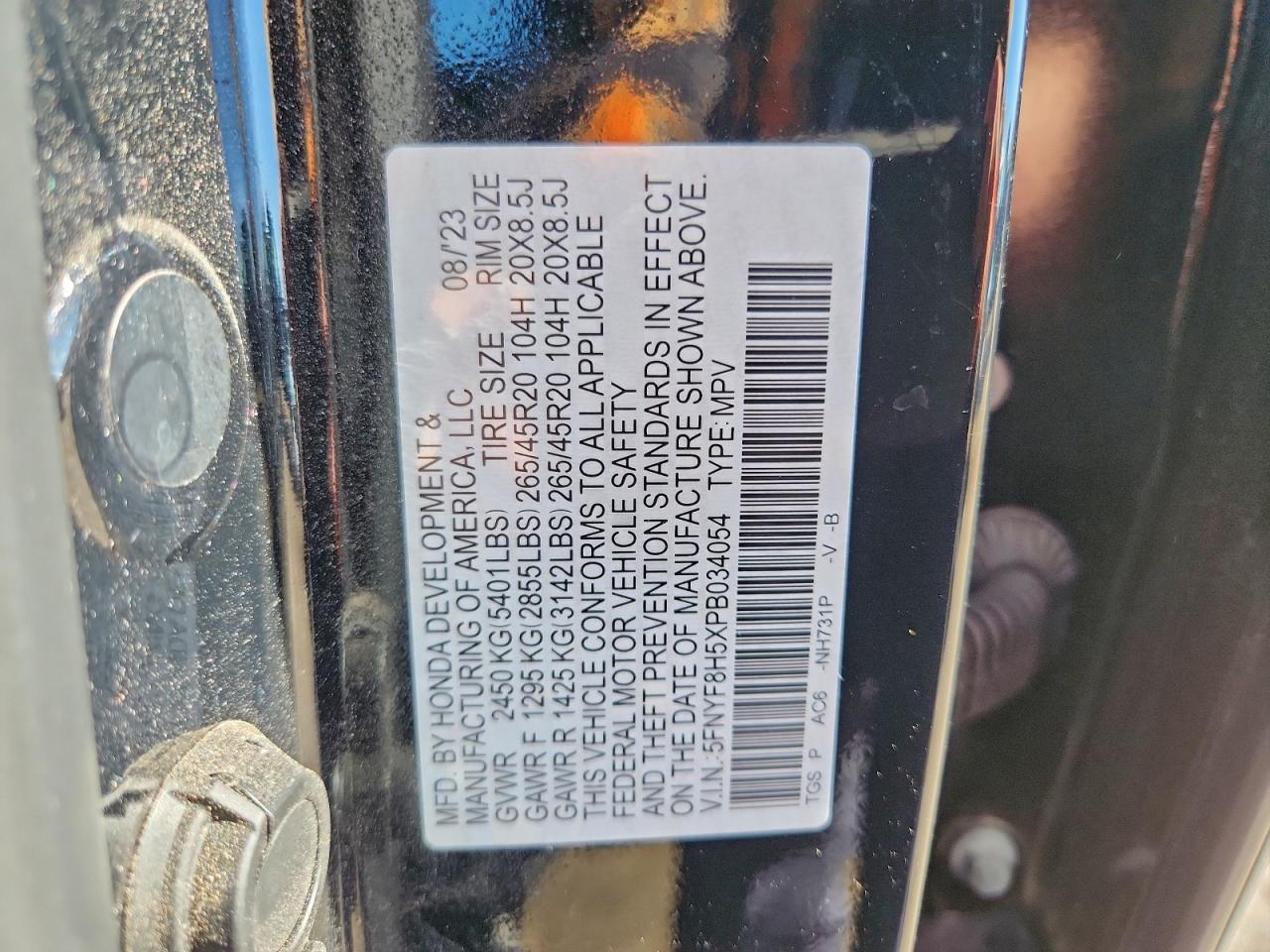 2016 HONDA PILOT