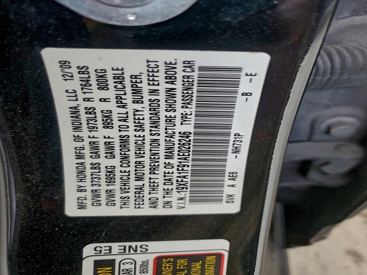 2010 HONDA CIVIC