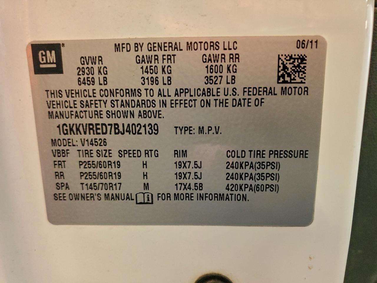 2011 GMC ACADIA