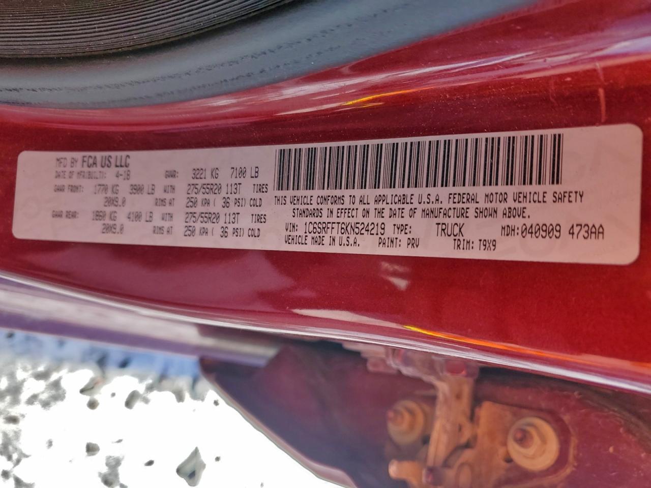 2019 RAM 1500