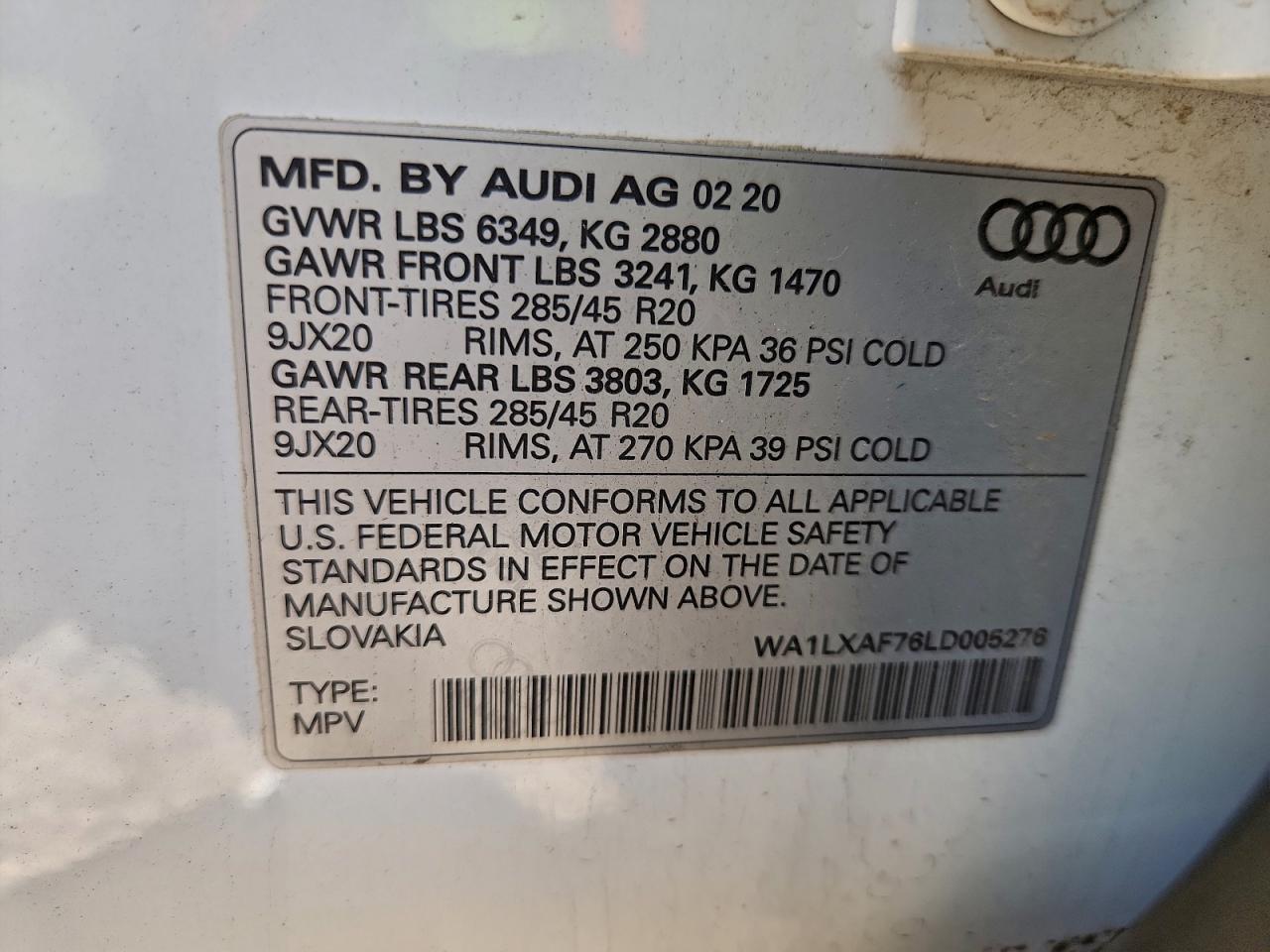 2020 AUDI Q7
