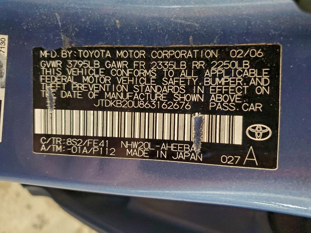 2006 TOYOTA PRIUS