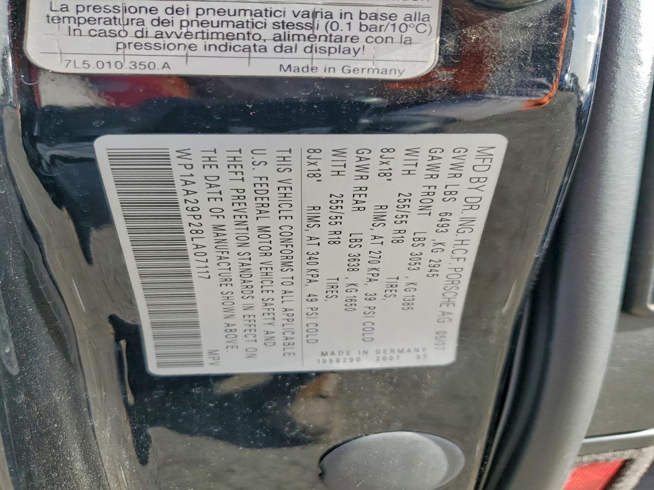 2008 PORSCHE CAYENNE