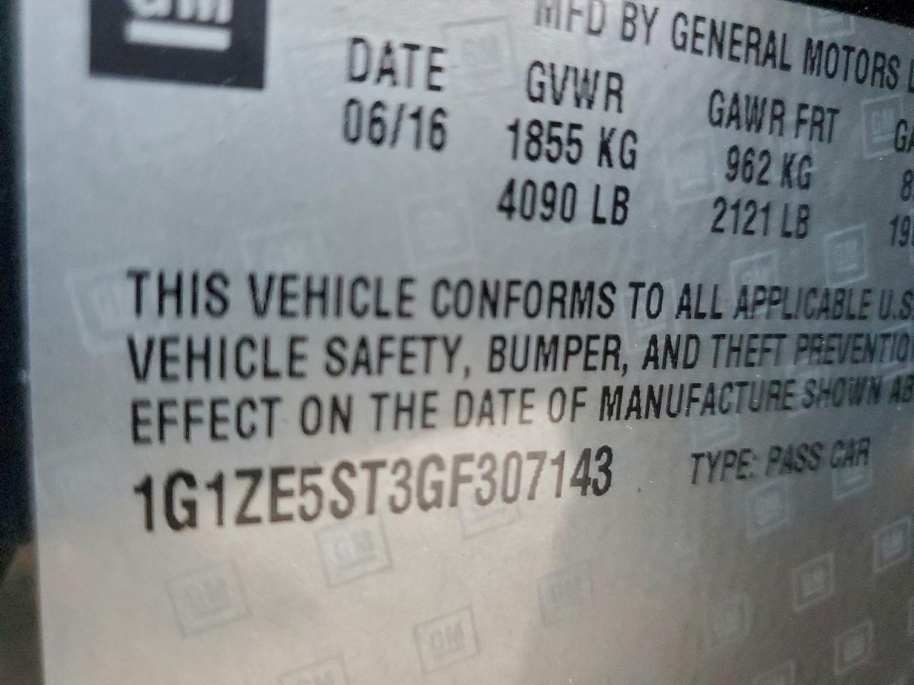 2016 CHEVROLET Malibu Limited