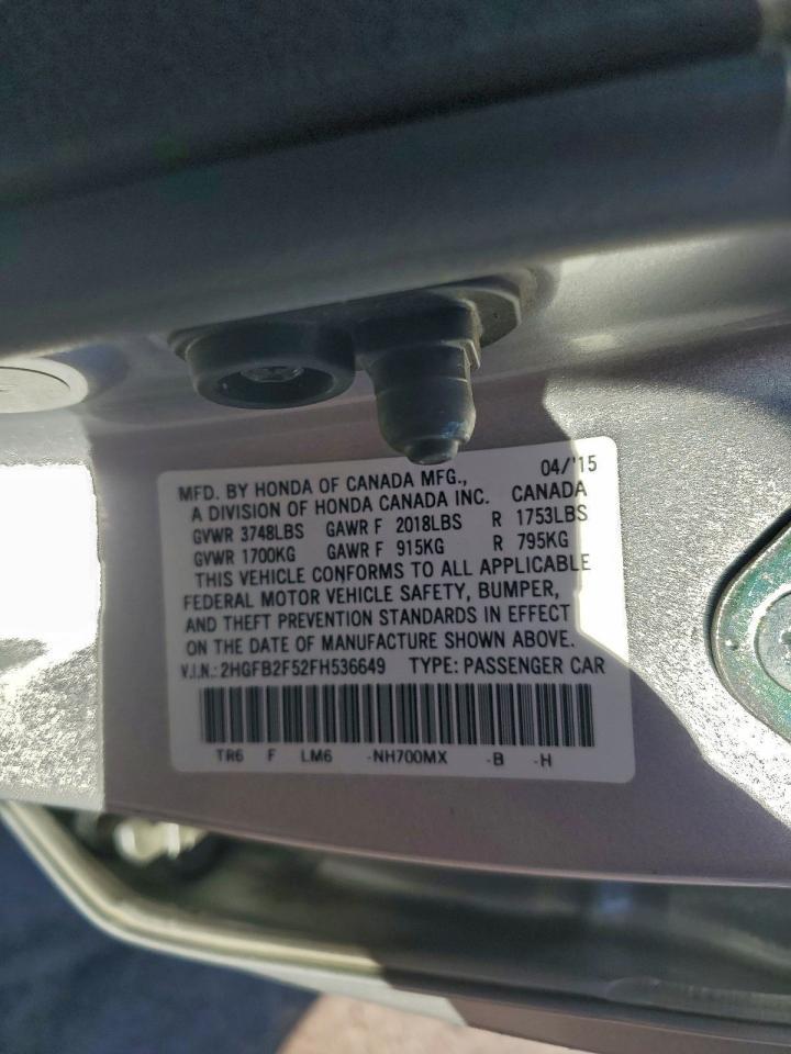 2015 HONDA CIVIC
