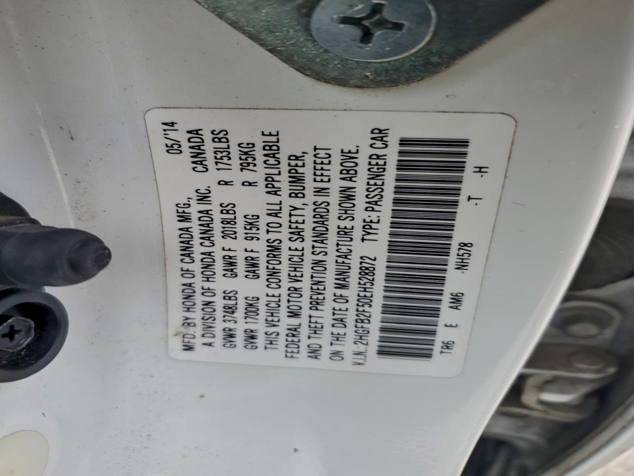2014 HONDA CIVIC
