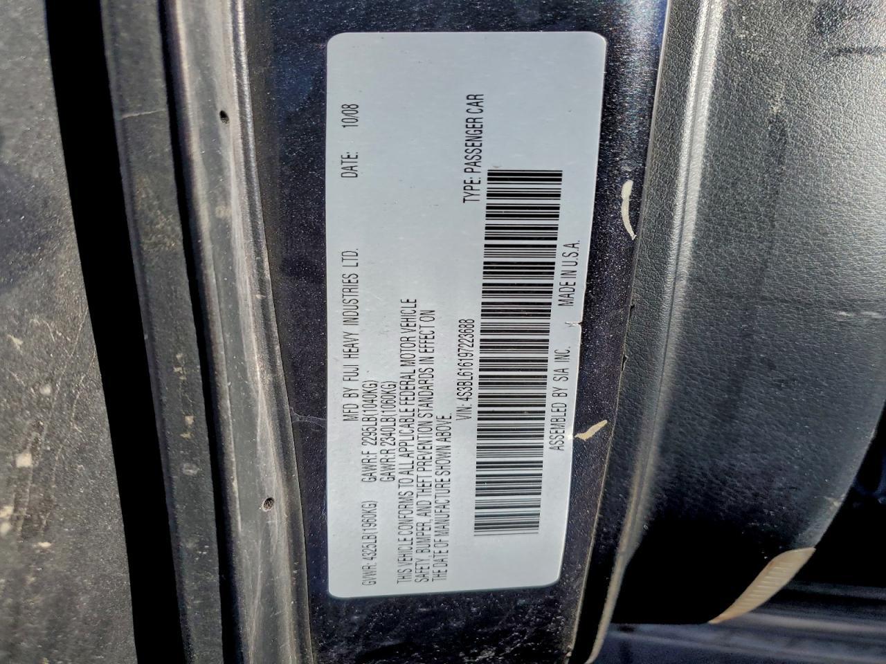 2009 SUBARU Legacy