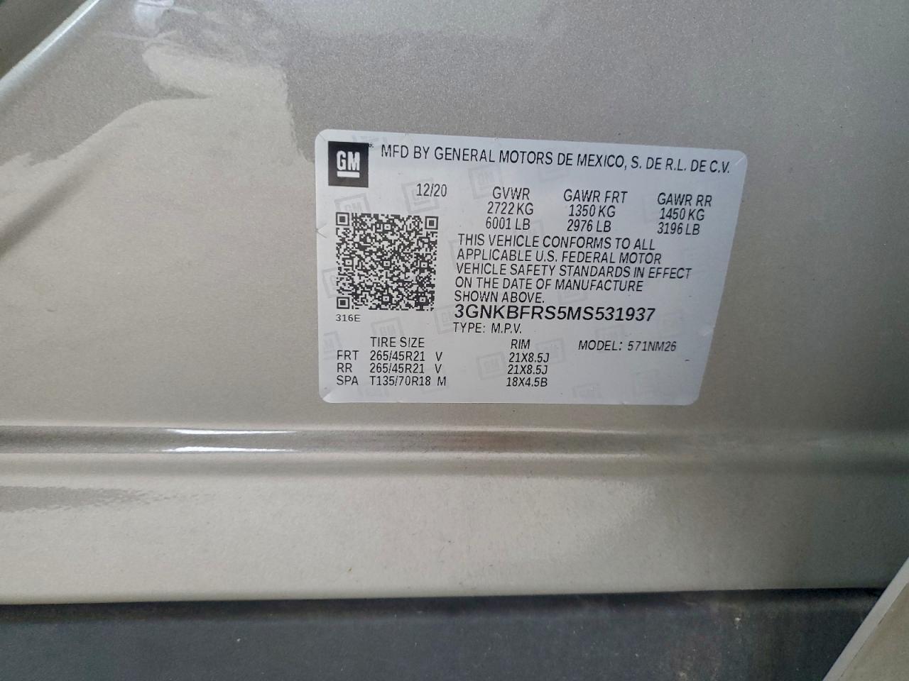 2021 CHEVROLET BLAZER