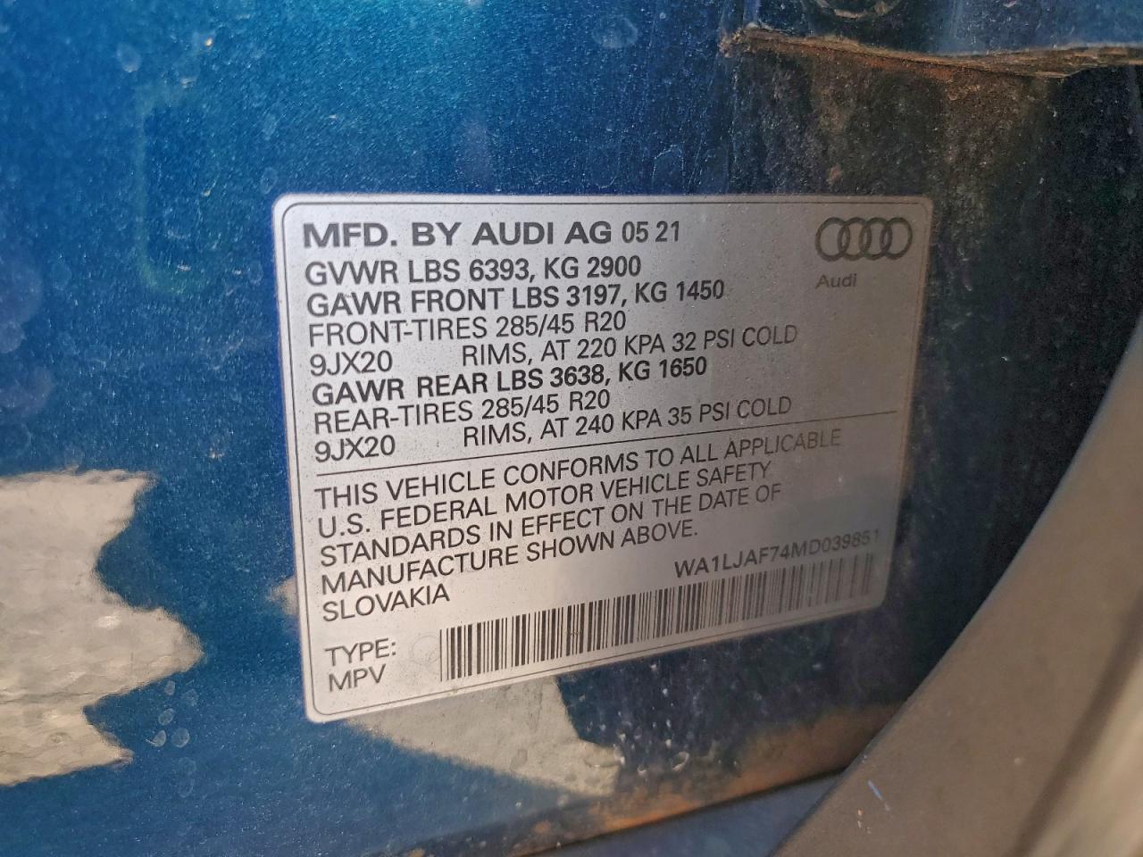 2021 AUDI Q7