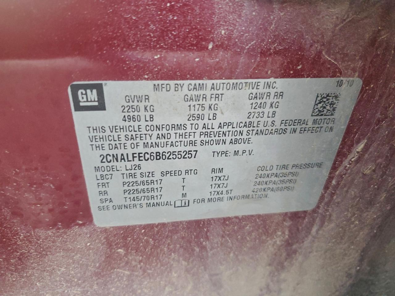 2011 CHEVROLET EQUINOX