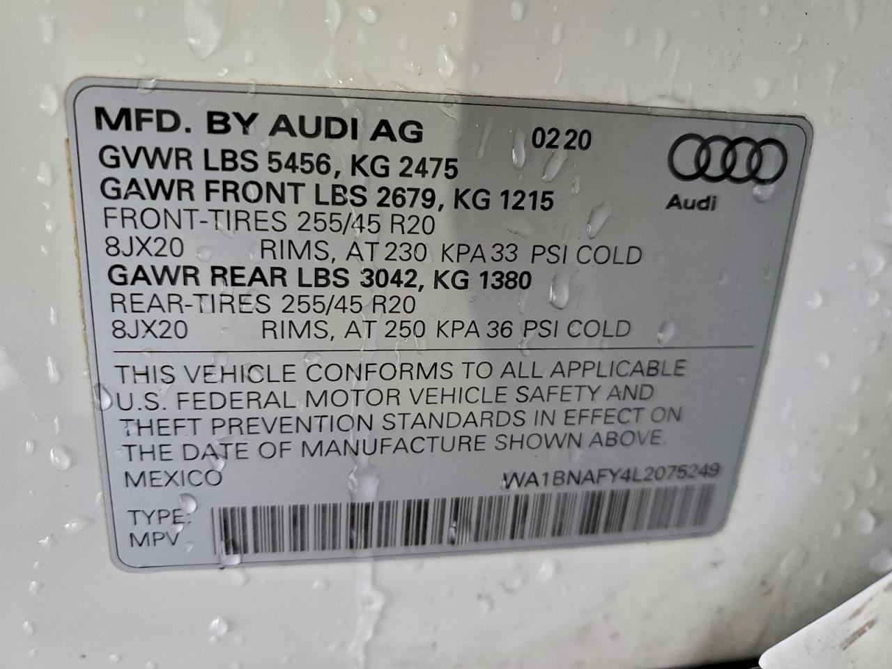 2020 AUDI Q5