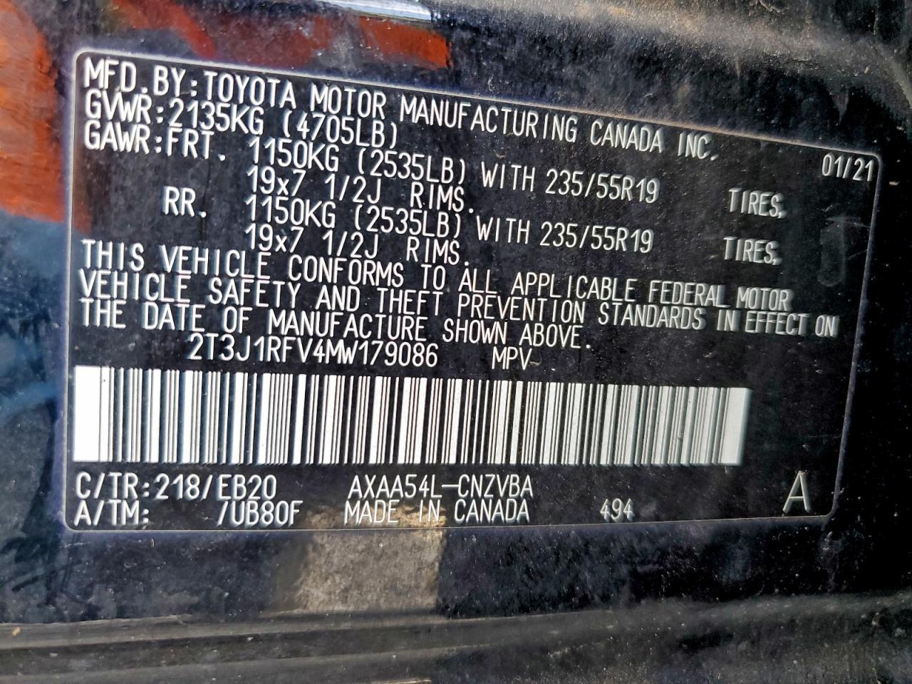 2021 TOYOTA RAV4