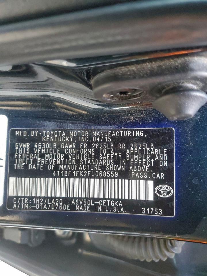 2015 TOYOTA CAMRY