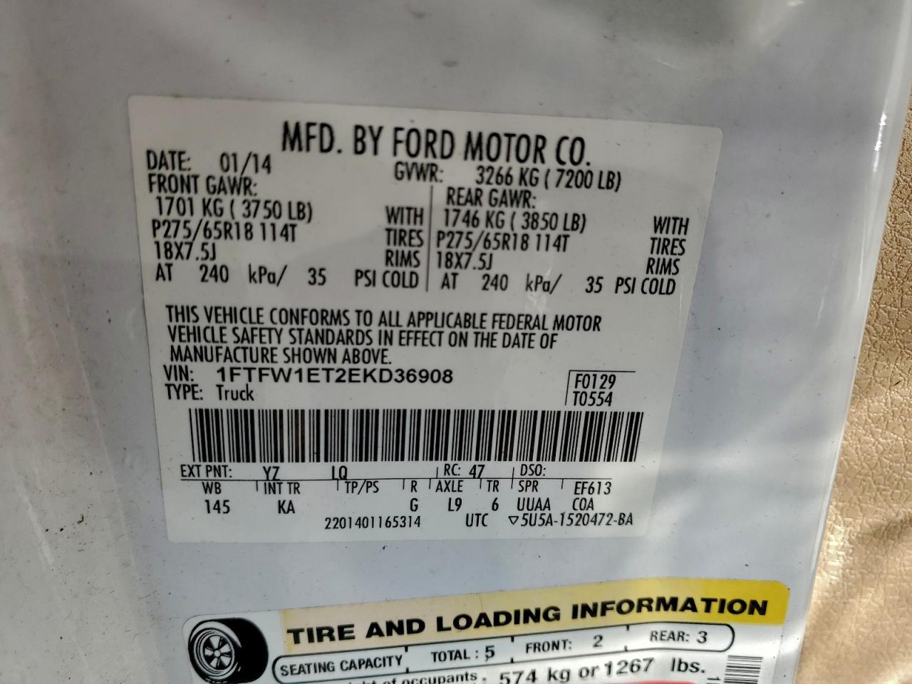 2014 FORD F-150