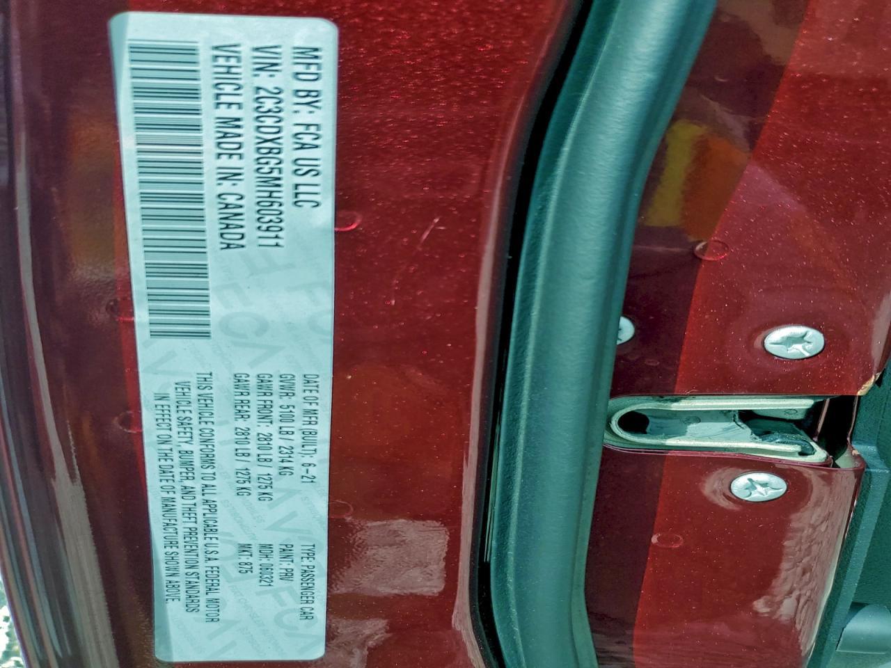 2021 DODGE CHARGER