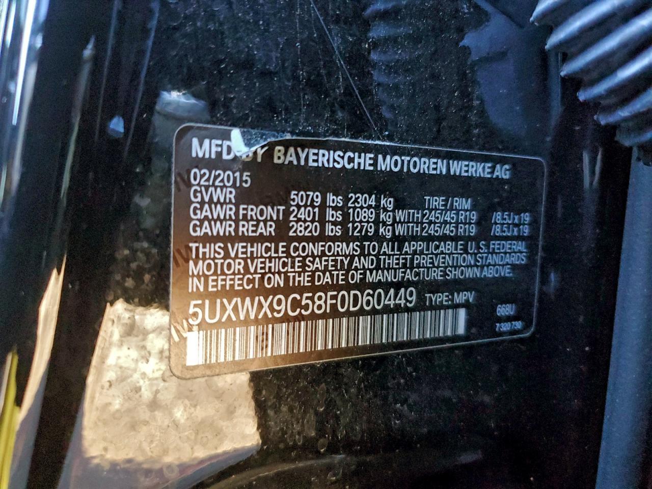 2015 BMW X3