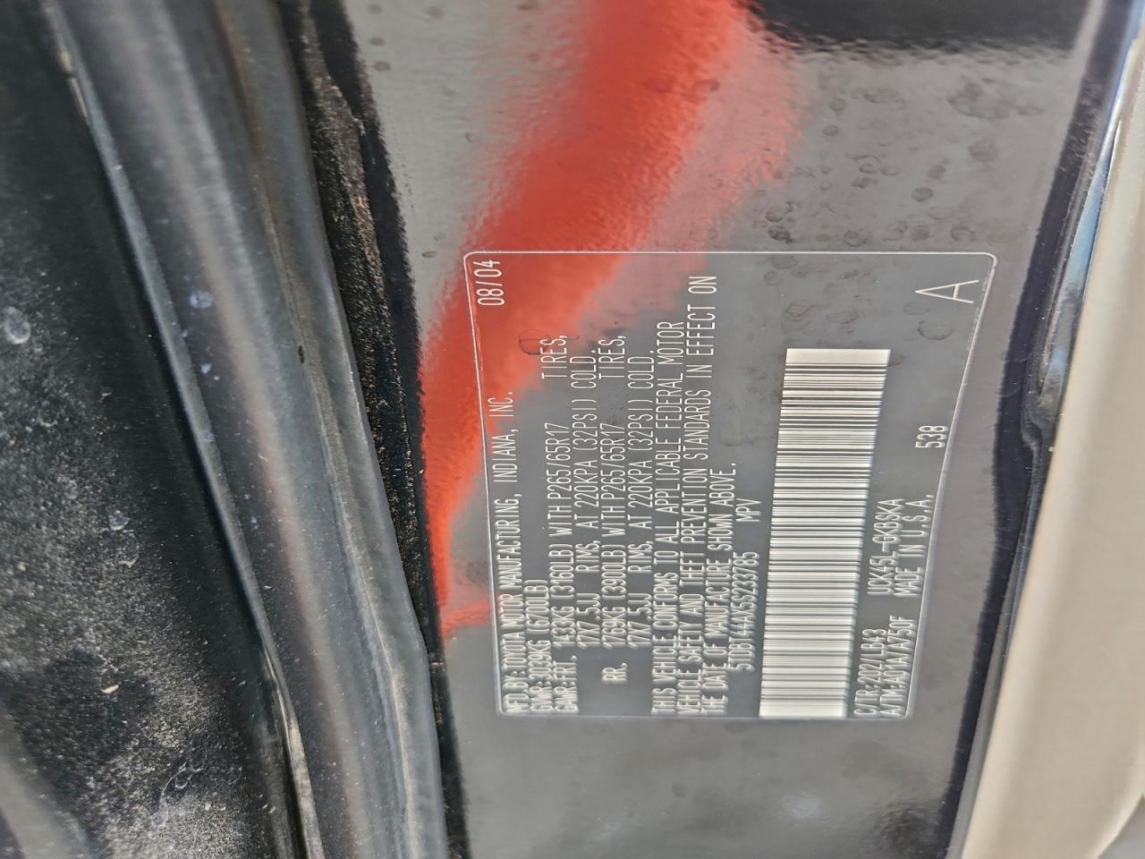 2005 TOYOTA Sequoia