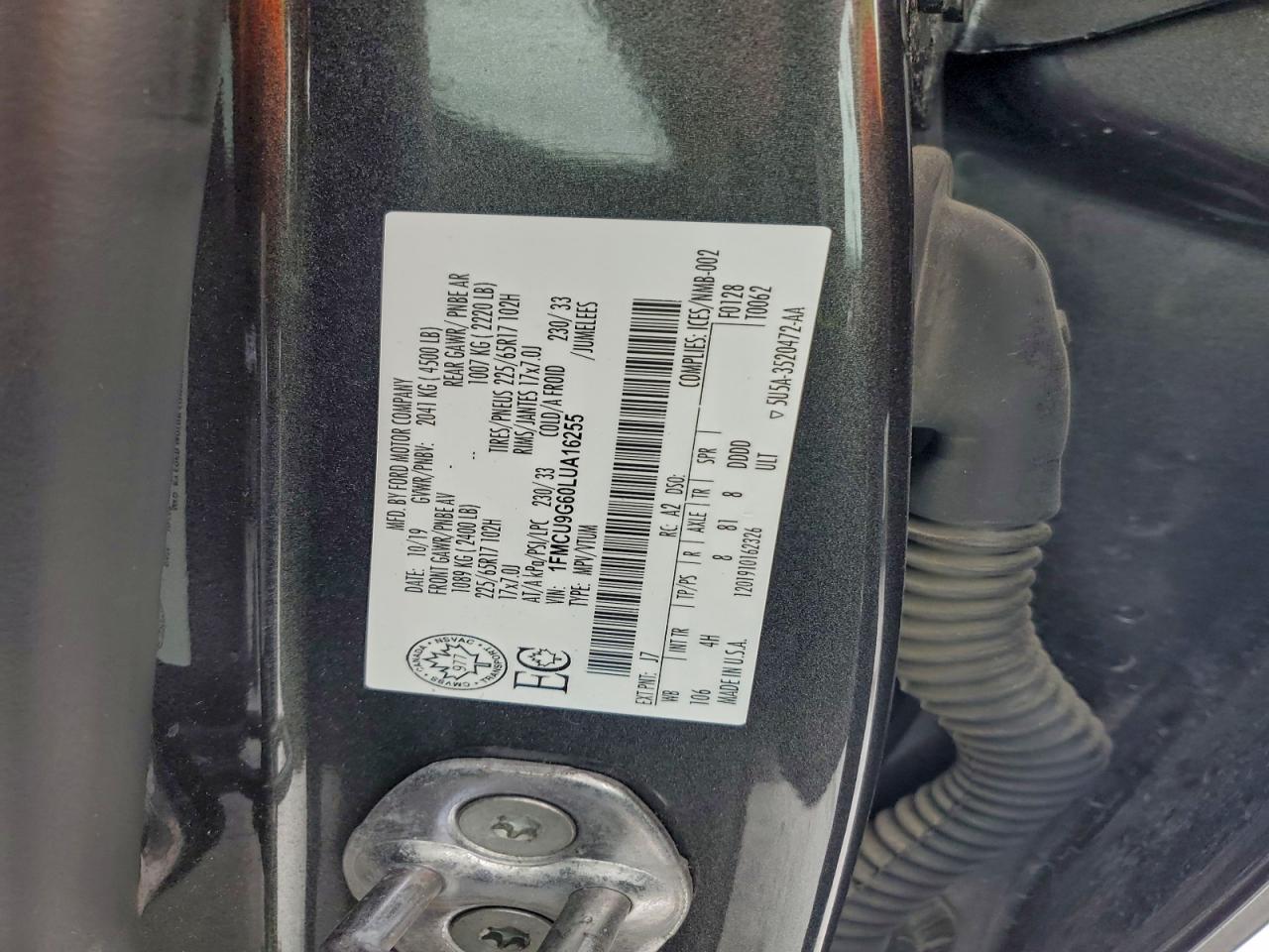 2020 FORD ESCAPE