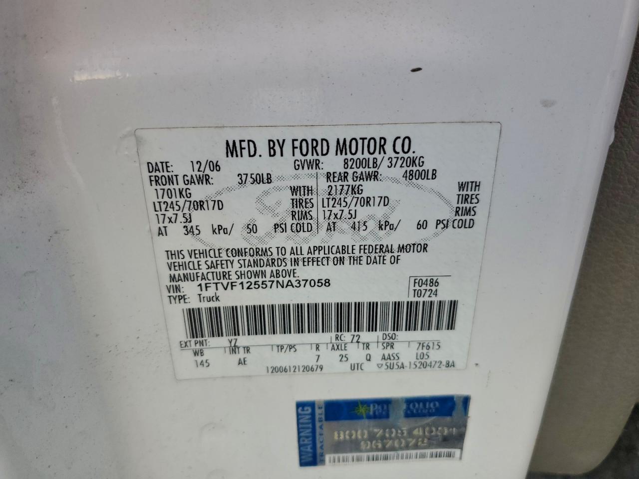 2007 FORD F-150