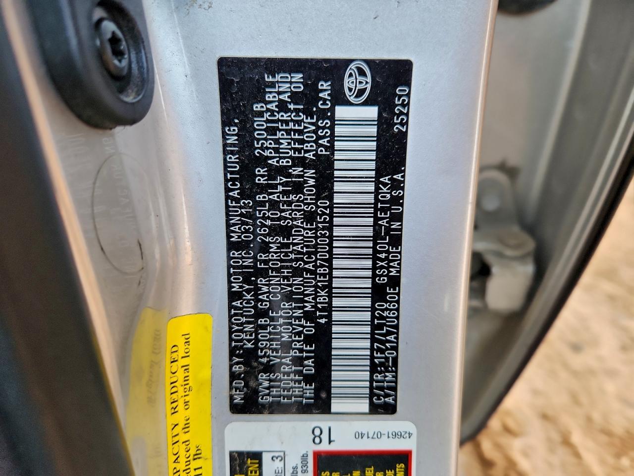 2013 TOYOTA Avalon