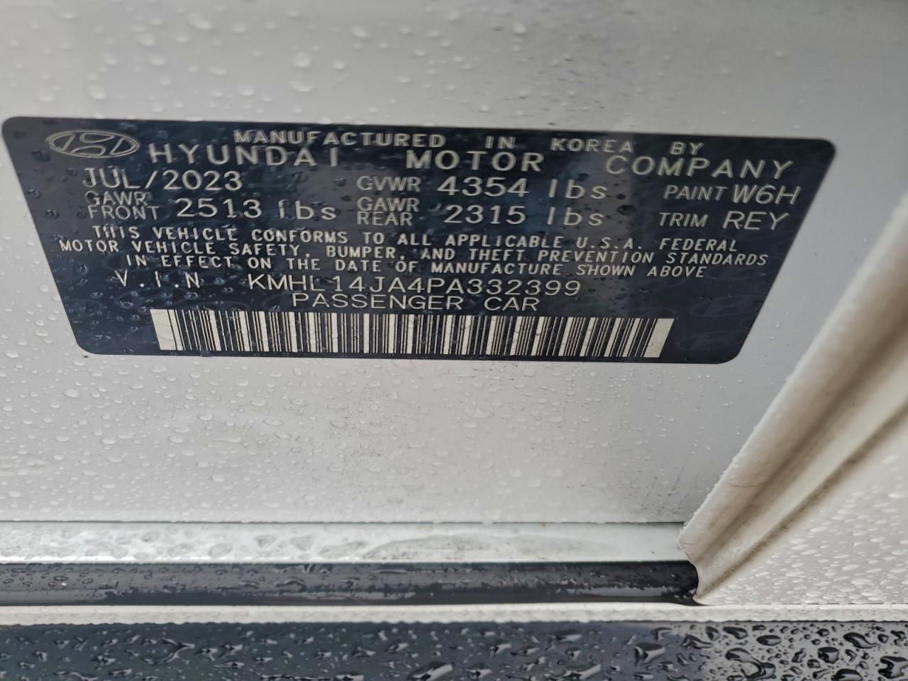 2023 HYUNDAI SONATA