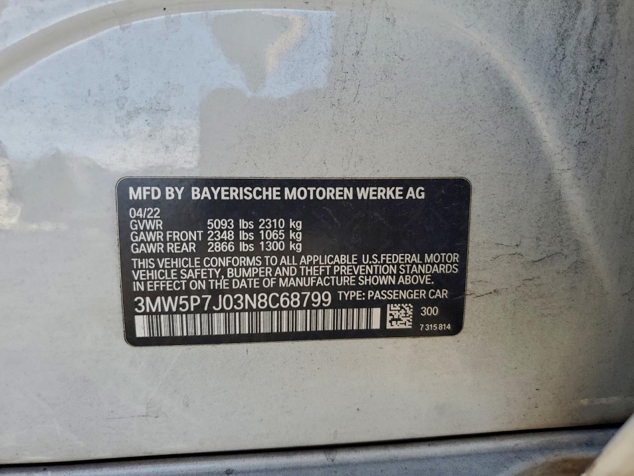 2022 BMW 3 SERIES
