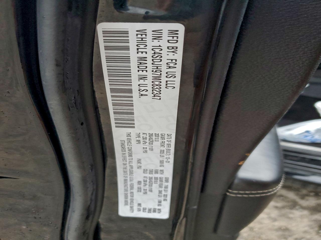 2021 DODGE DURANGO