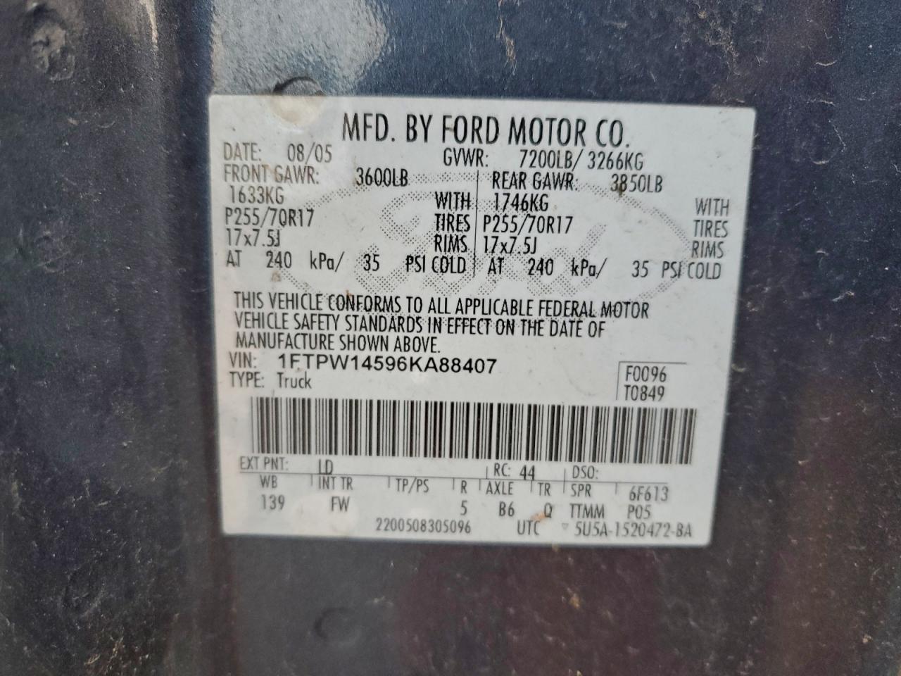 2006 FORD F-150
