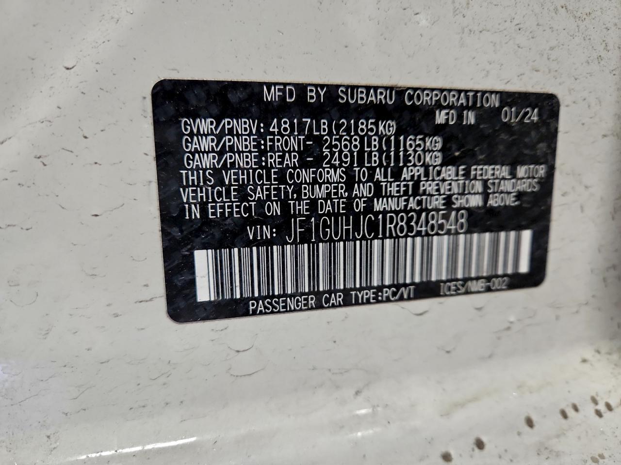 2024 SUBARU IMPREZA