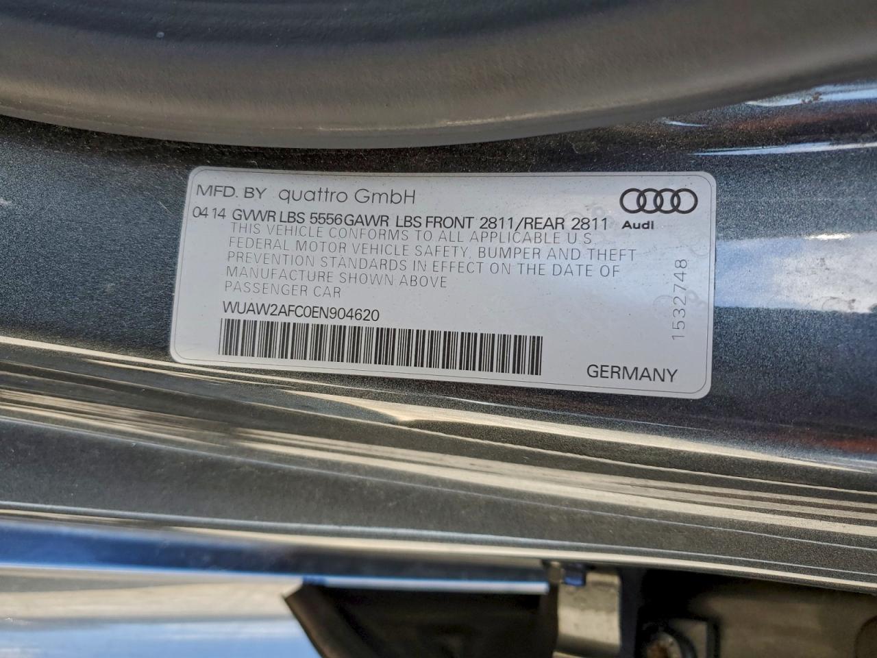 2014 AUDI RS7