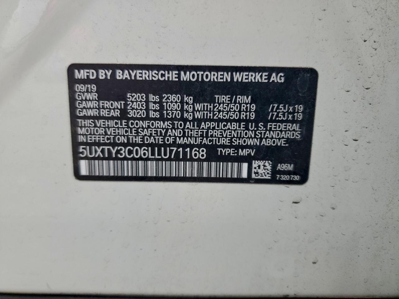 2020 BMW X3