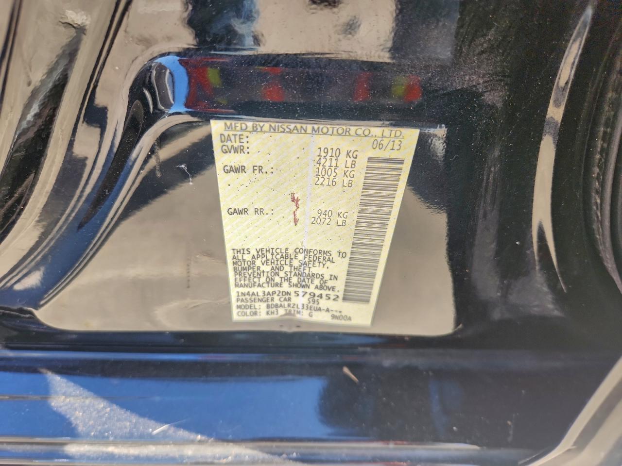 2013 NISSAN ALTIMA