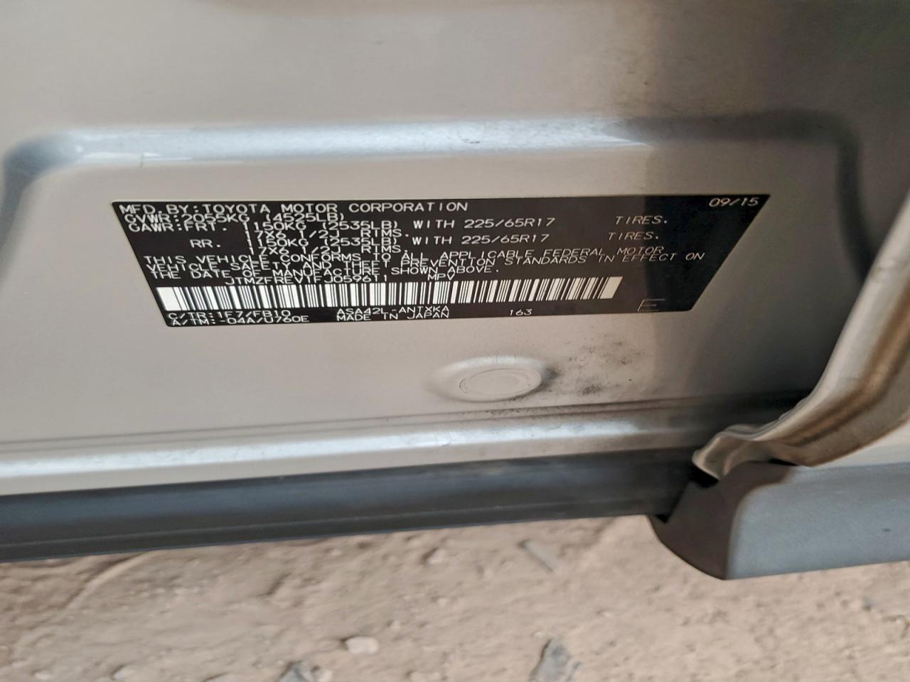 2015 TOYOTA RAV4