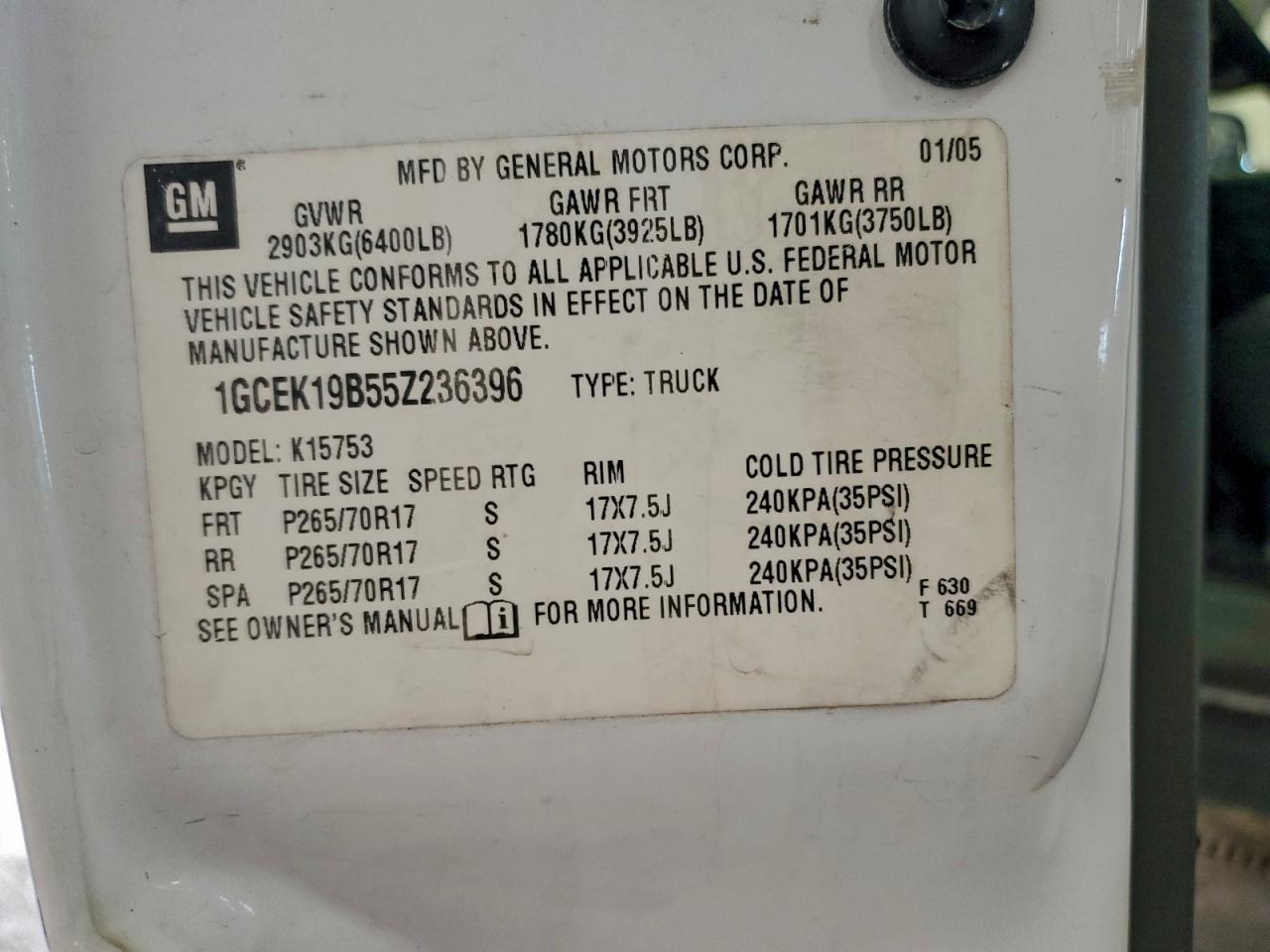 2005 CHEVROLET Silverado
