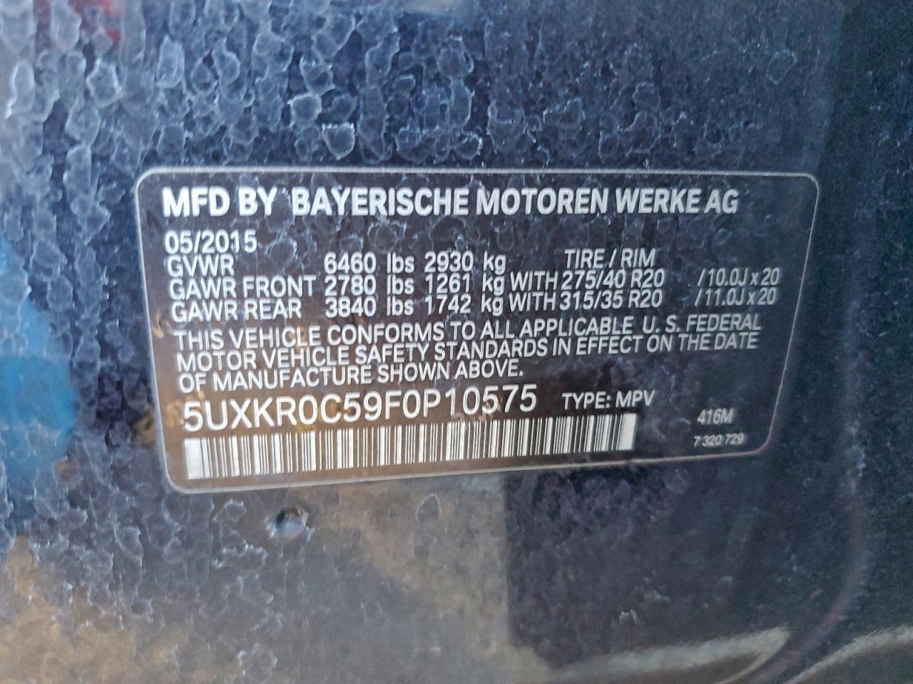 2015 BMW X5