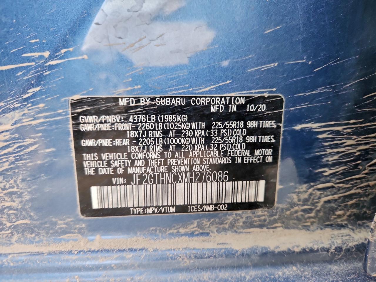 2021 SUBARU Crosstrek