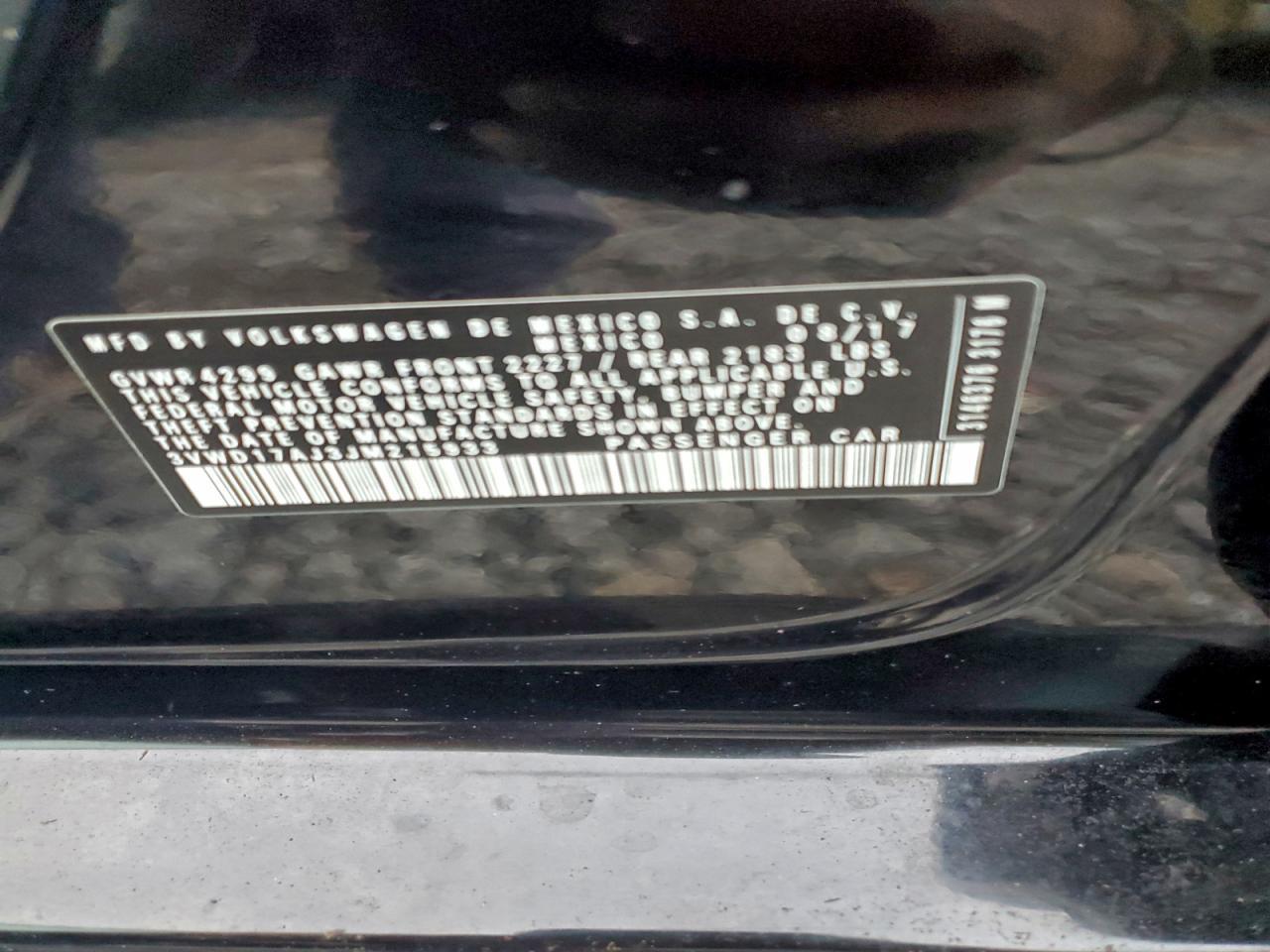 2018 VOLKSWAGEN JETTA
