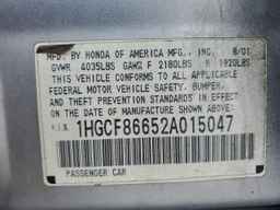 2002 HONDA ACCORD
