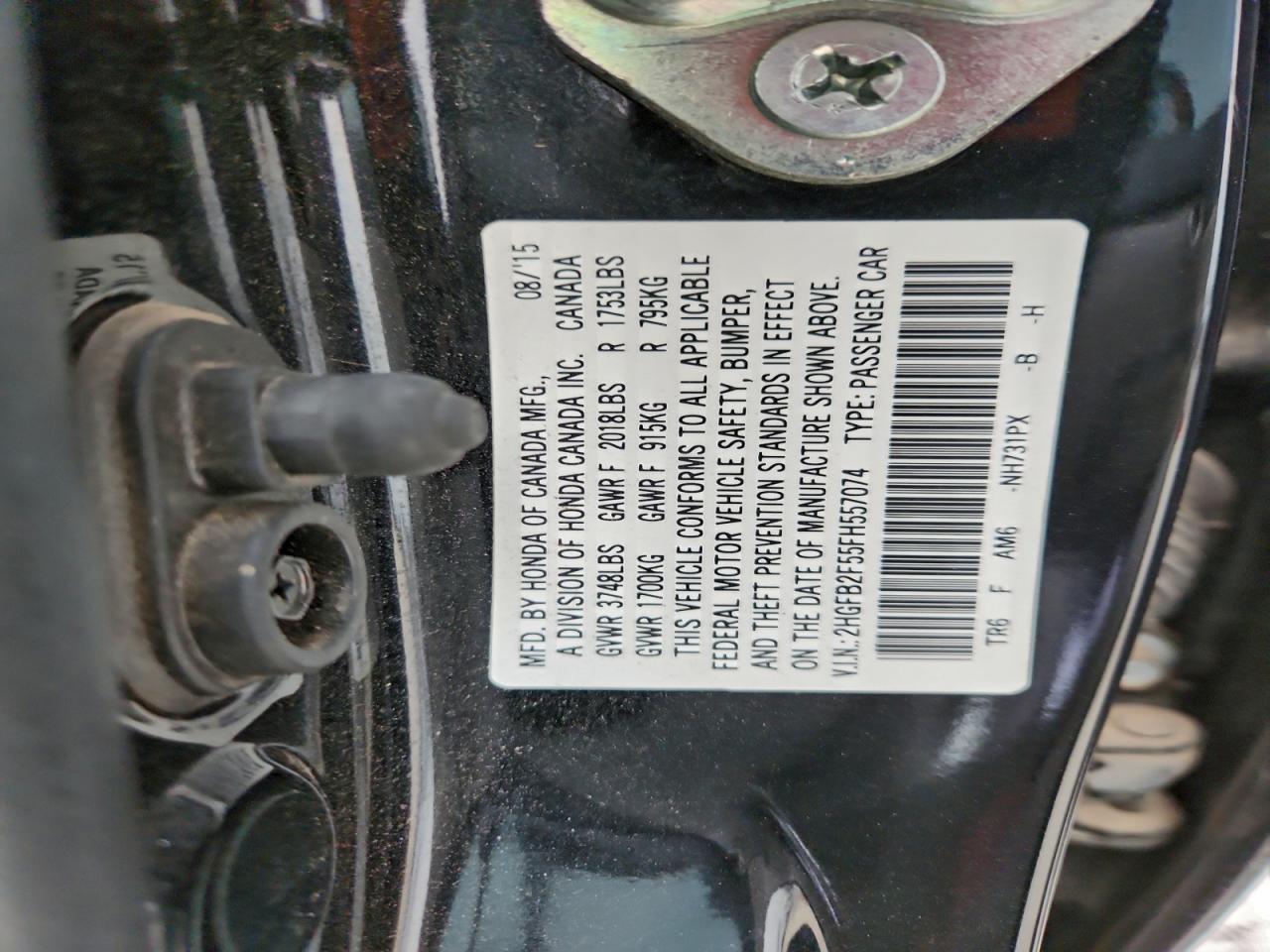 2015 HONDA CIVIC