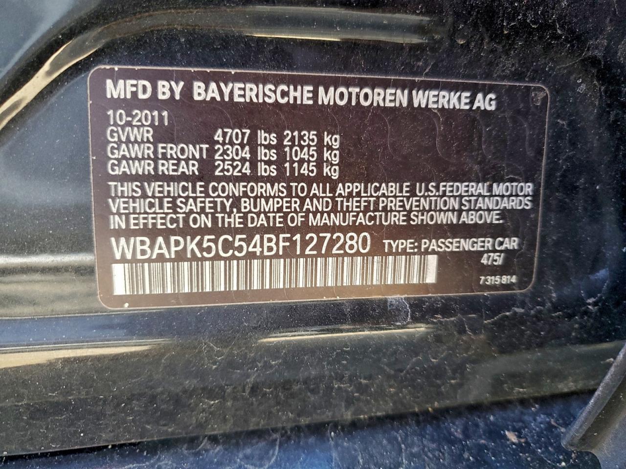 2011 BMW 3 SERIES
