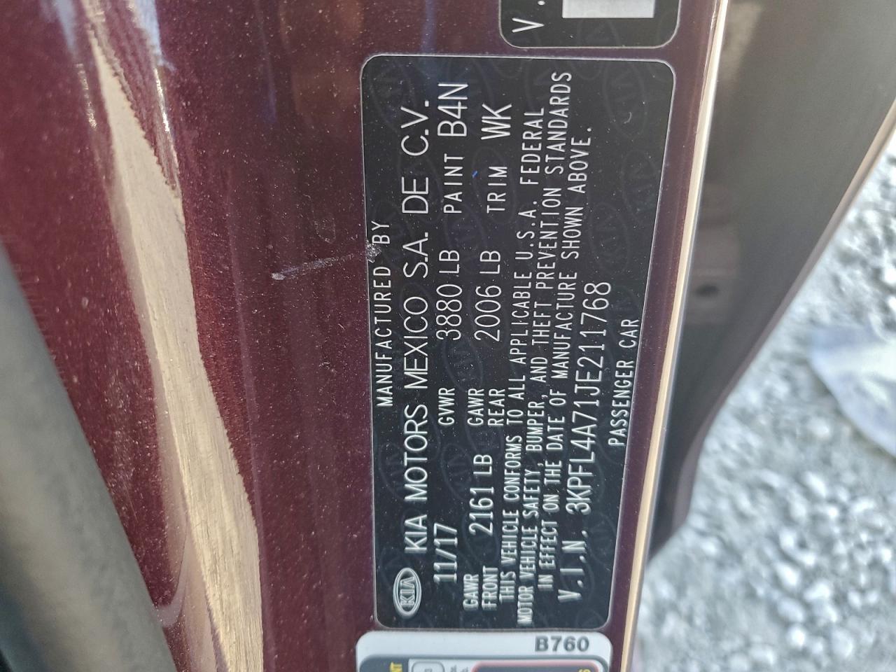 2018 KIA FORTE