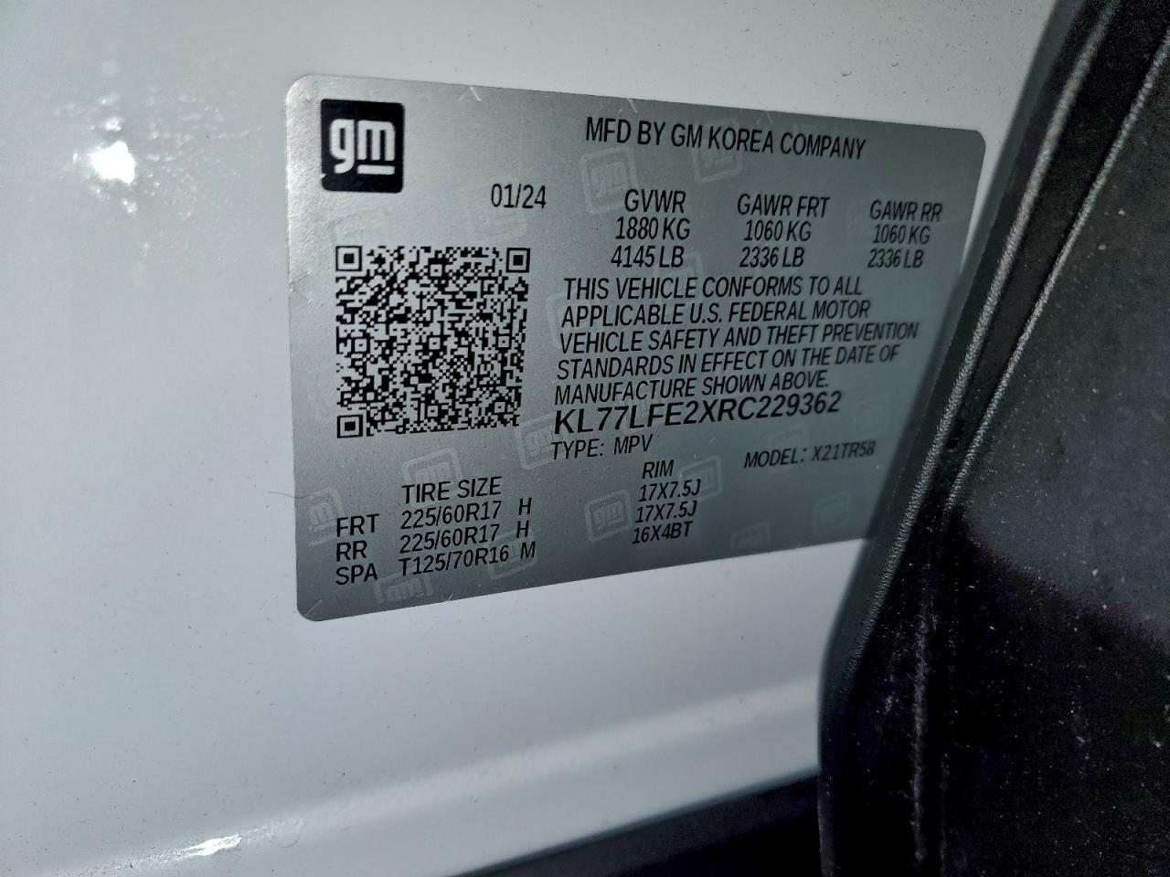 2024 CHEVROLET TRAX