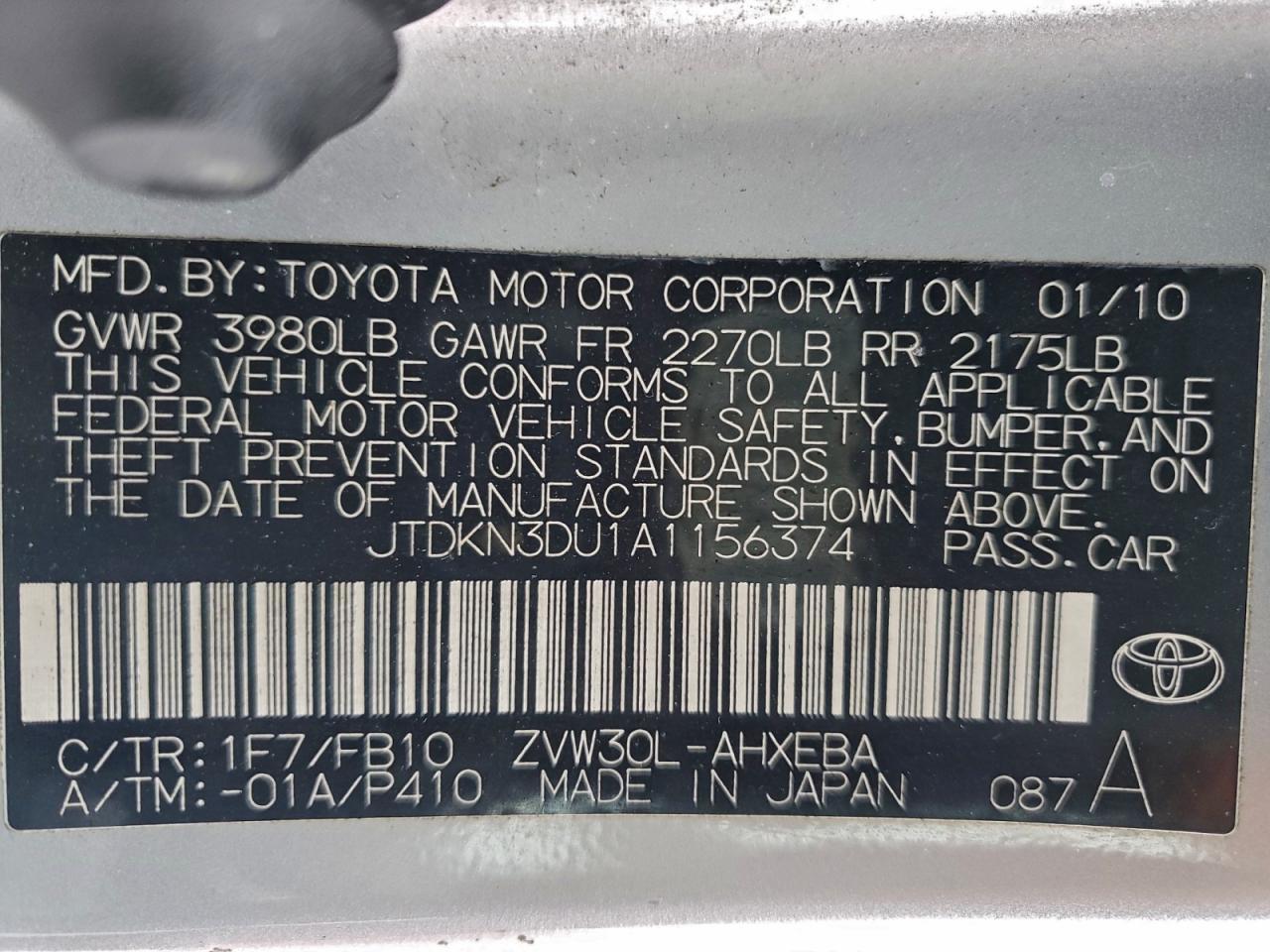 2010 TOYOTA PRIUS