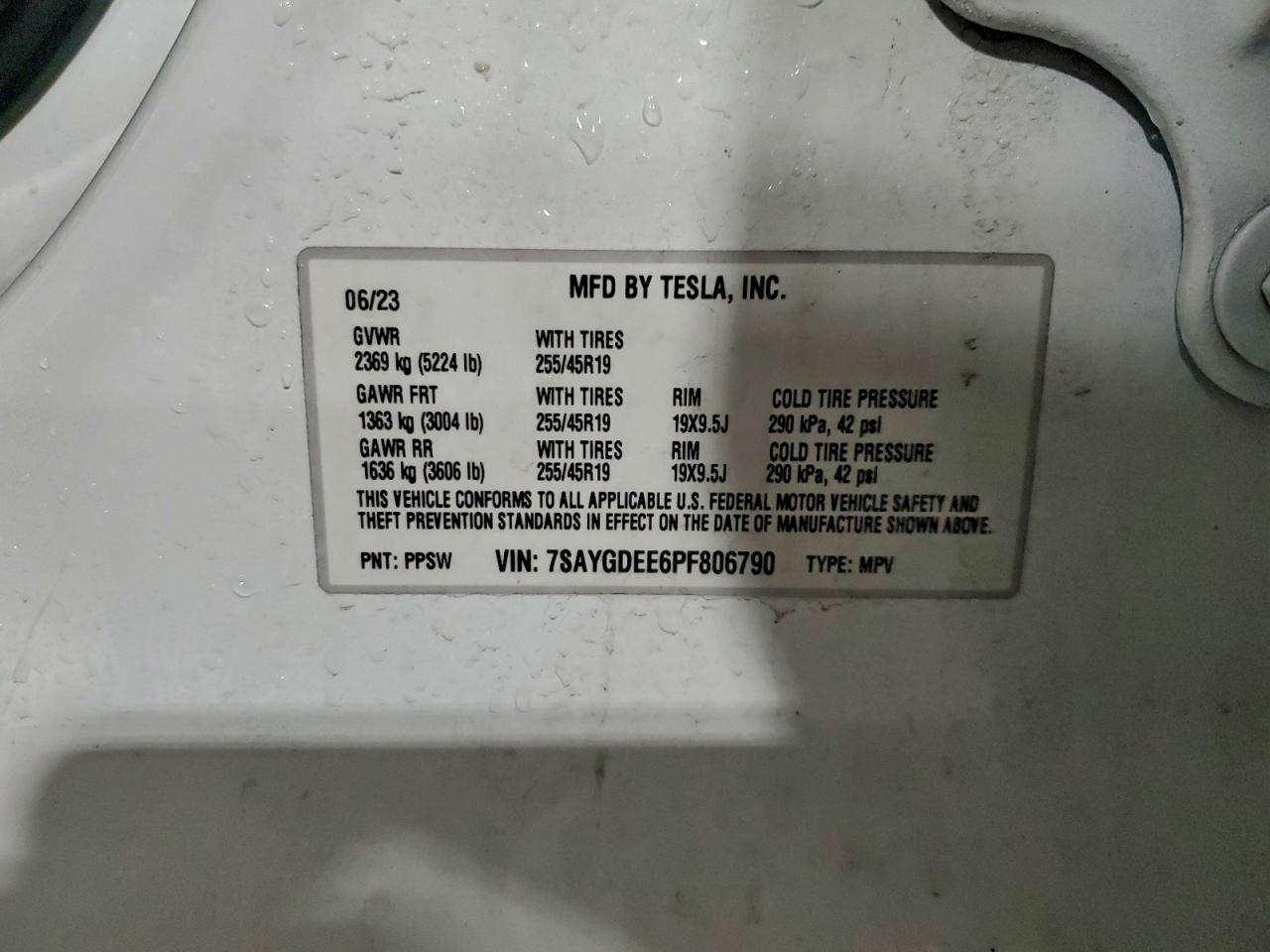 2023 TESLA MODEL Y