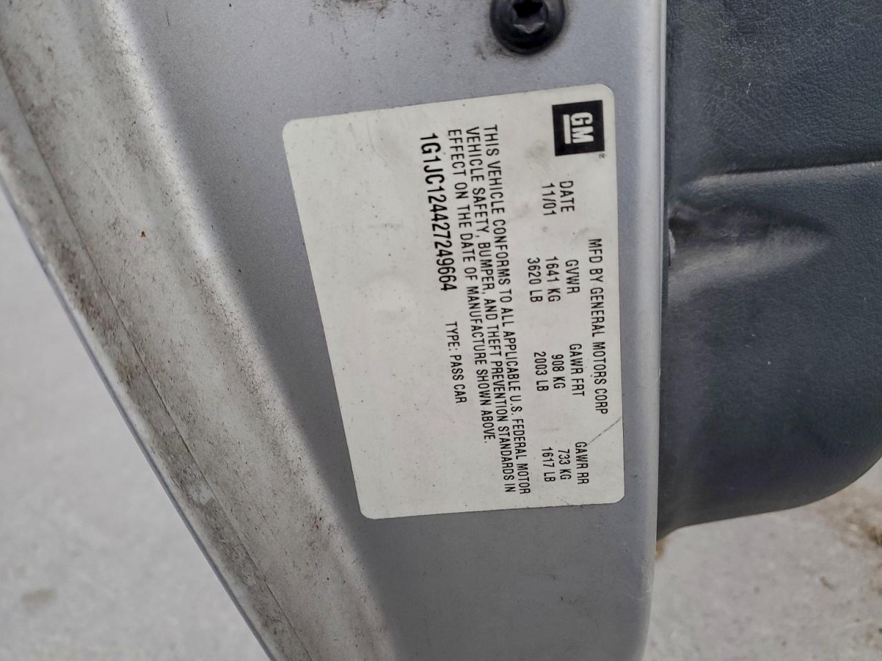 2002 CHEVROLET Cavalier