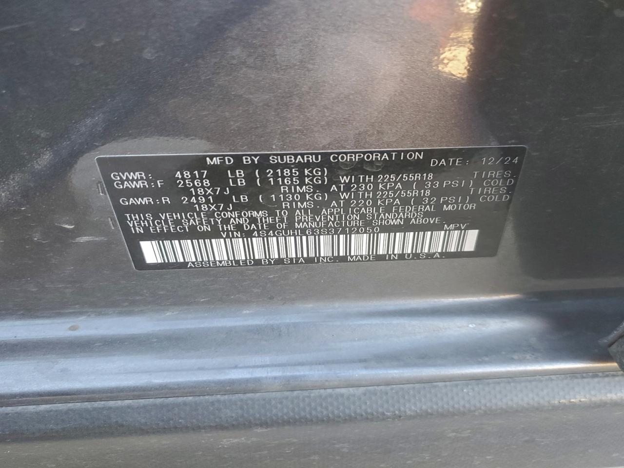 2025 SUBARU Crosstrek