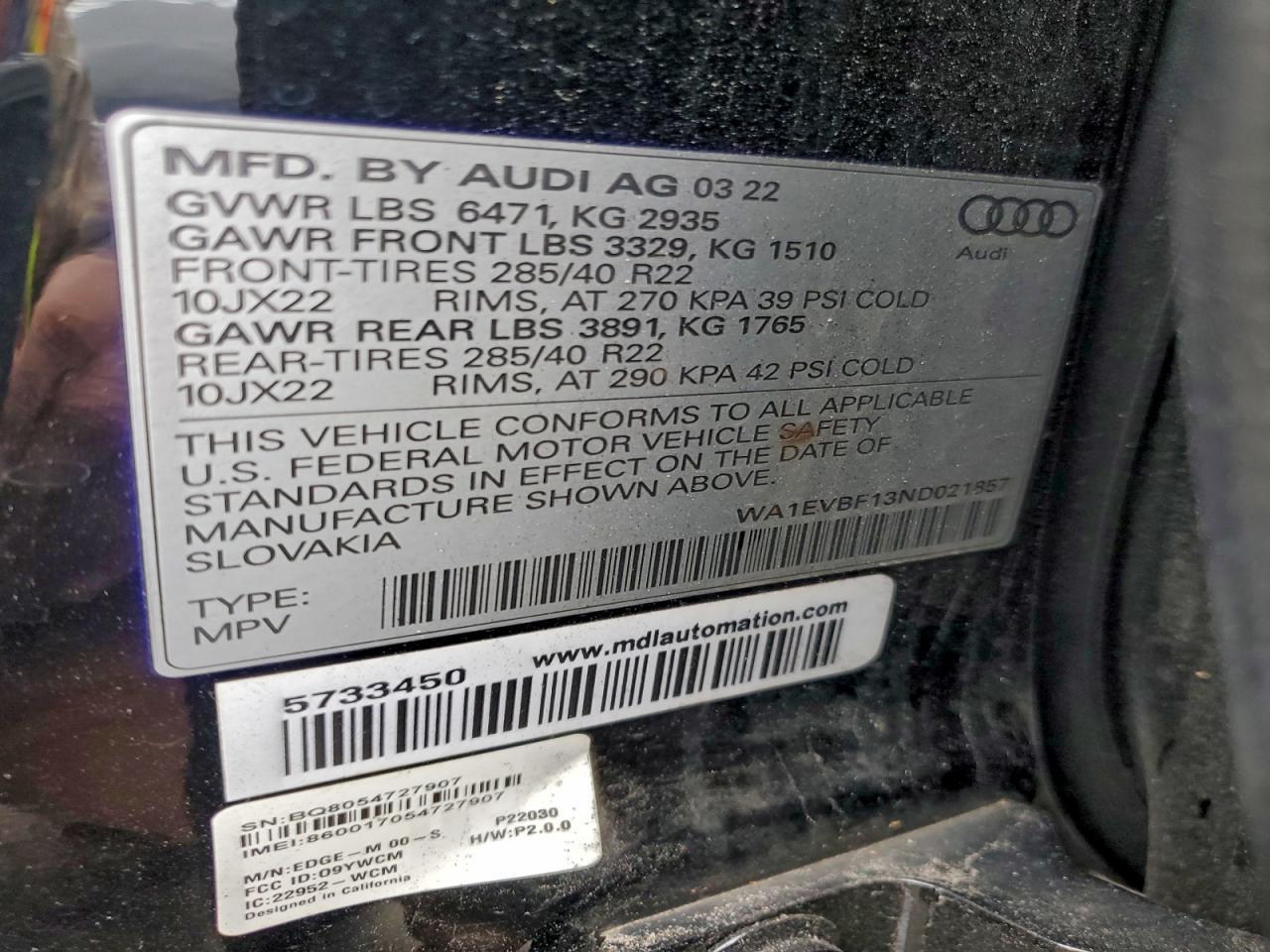 2022 AUDI Q8