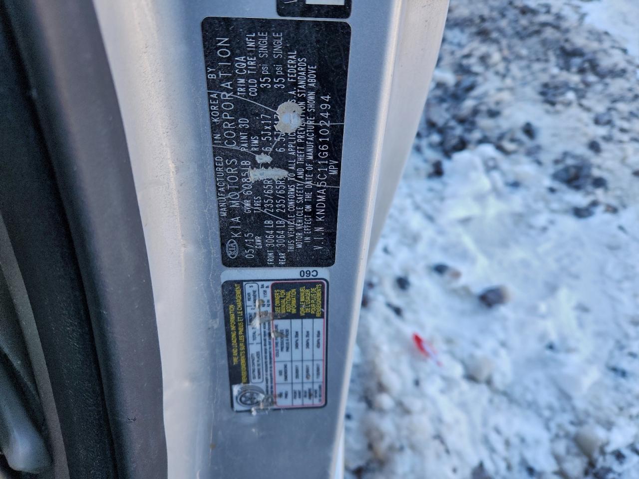 2016 KIA SEDONA